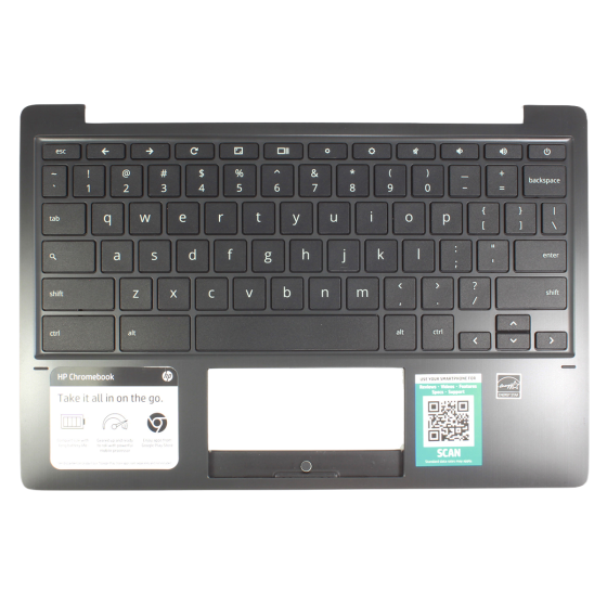 HP 11 11A-NA0010NR Chromebook Palmrest Assembly w/ Keyboard Only