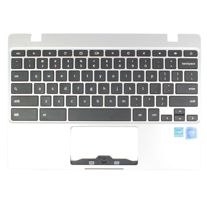 Samsung 11 XE310XBA Chromebook Palmrest Assembly w/ Keyboard Only (no SD card cutout)